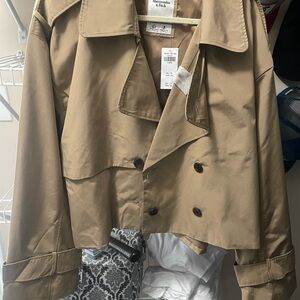 Abercrombie and Fitch Cropped Trench Coat